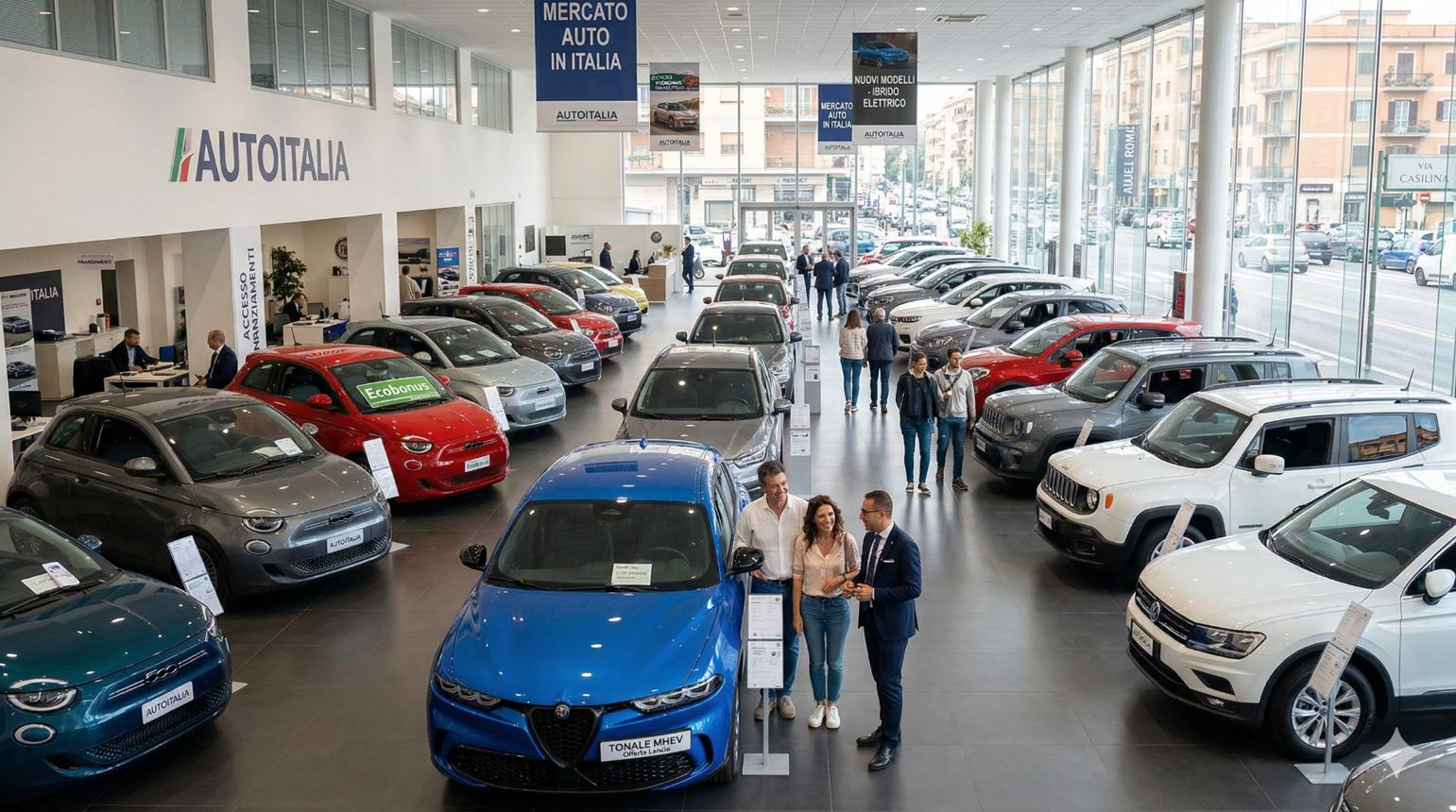 Mercato auto Italia 2026: vendite in crescita, boom dell’ibrido e sfida delle auto elettriche